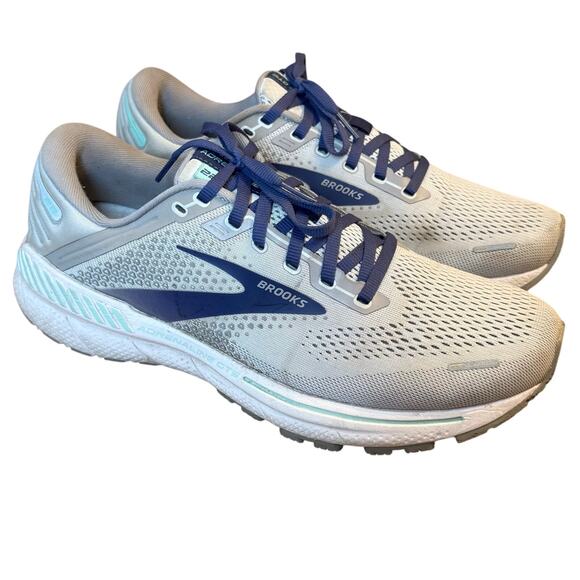 Brooks Adrenaline GTS 22 Stability Running Walking Shoe Gray Women’s Size 11B - Picture 1 of 11